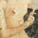 Jeune femme romaine se coiffant